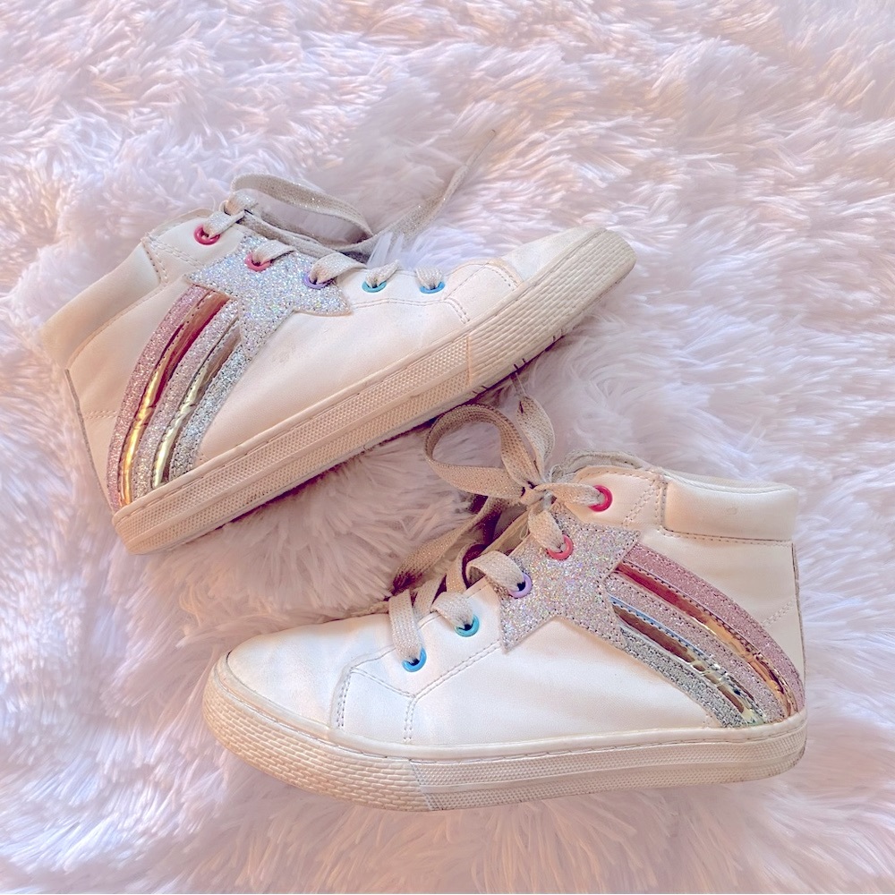 Place Rainbow & Star High Top Shoes